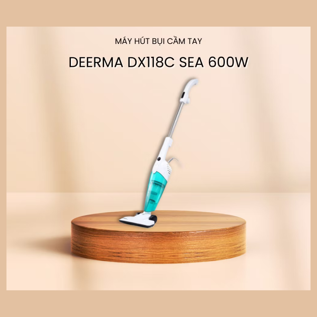 Máy hút bụi cầm tay Deerma DX118C – Lựa chọn hoàn hảo cho không gian sống sạch sẽ