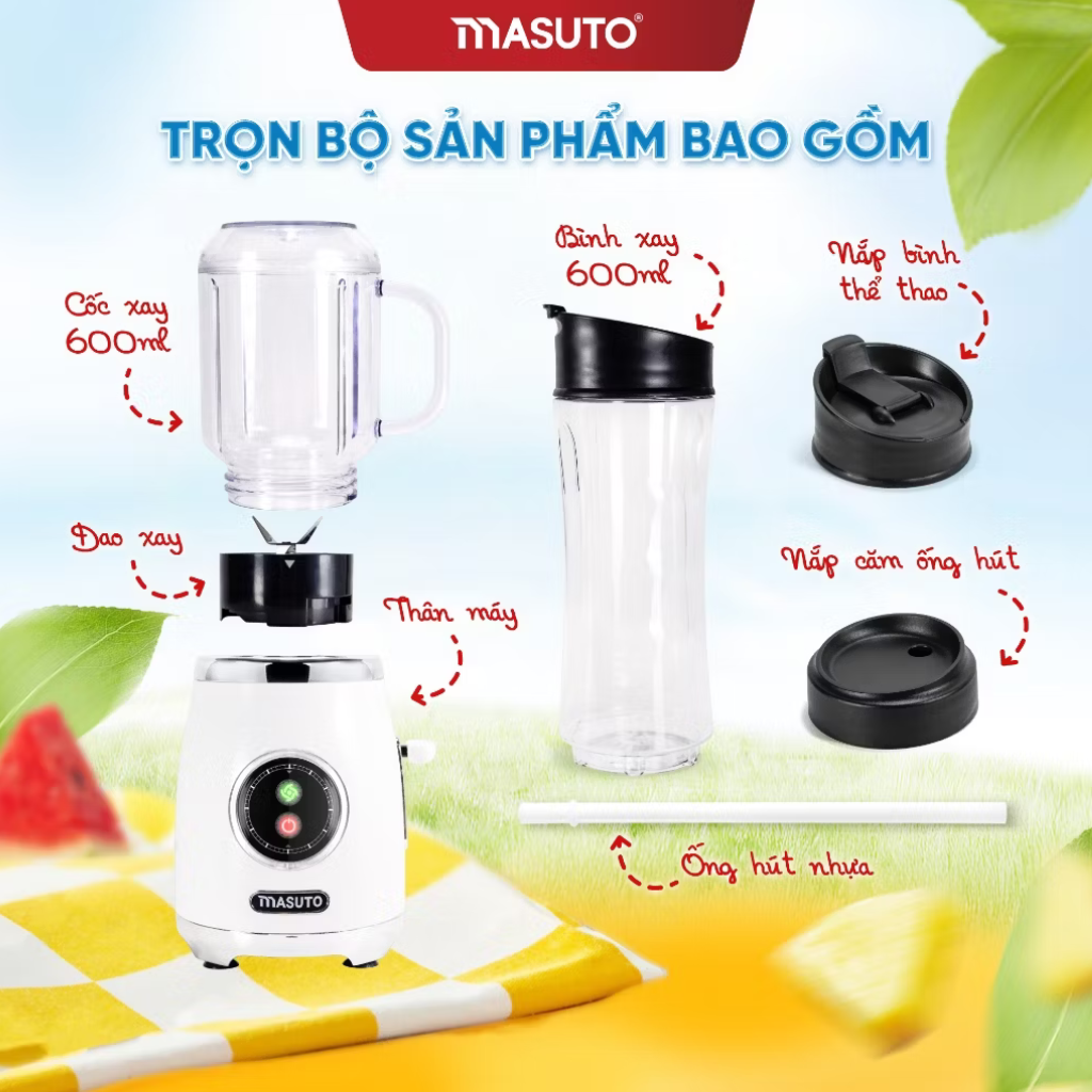 Máy Xay Sinh Tố Đa Năng Masuto Blender