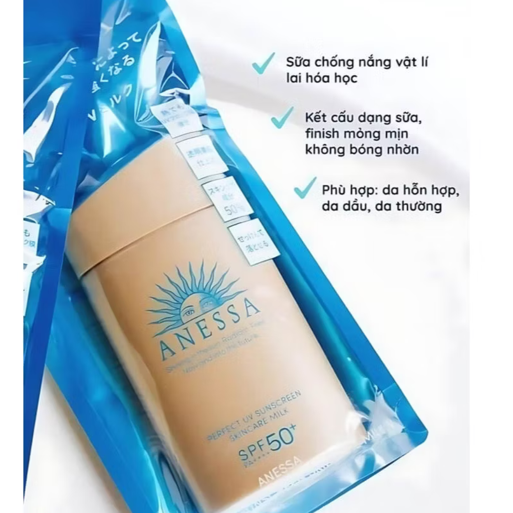 Kem Chống Nắng Anessa Anessa Perfect UV Sunscreen Skincare Milk