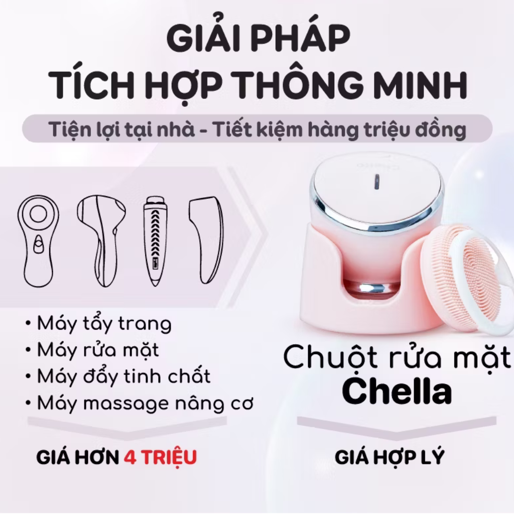 Máy Rửa Mặt Chella 4 in 1
